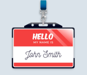 format name tag